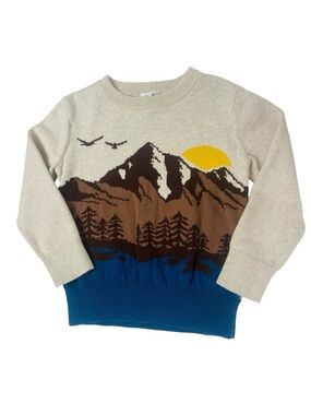 Gap Mountain Scenery Graphic Print Sweater Size 4yr